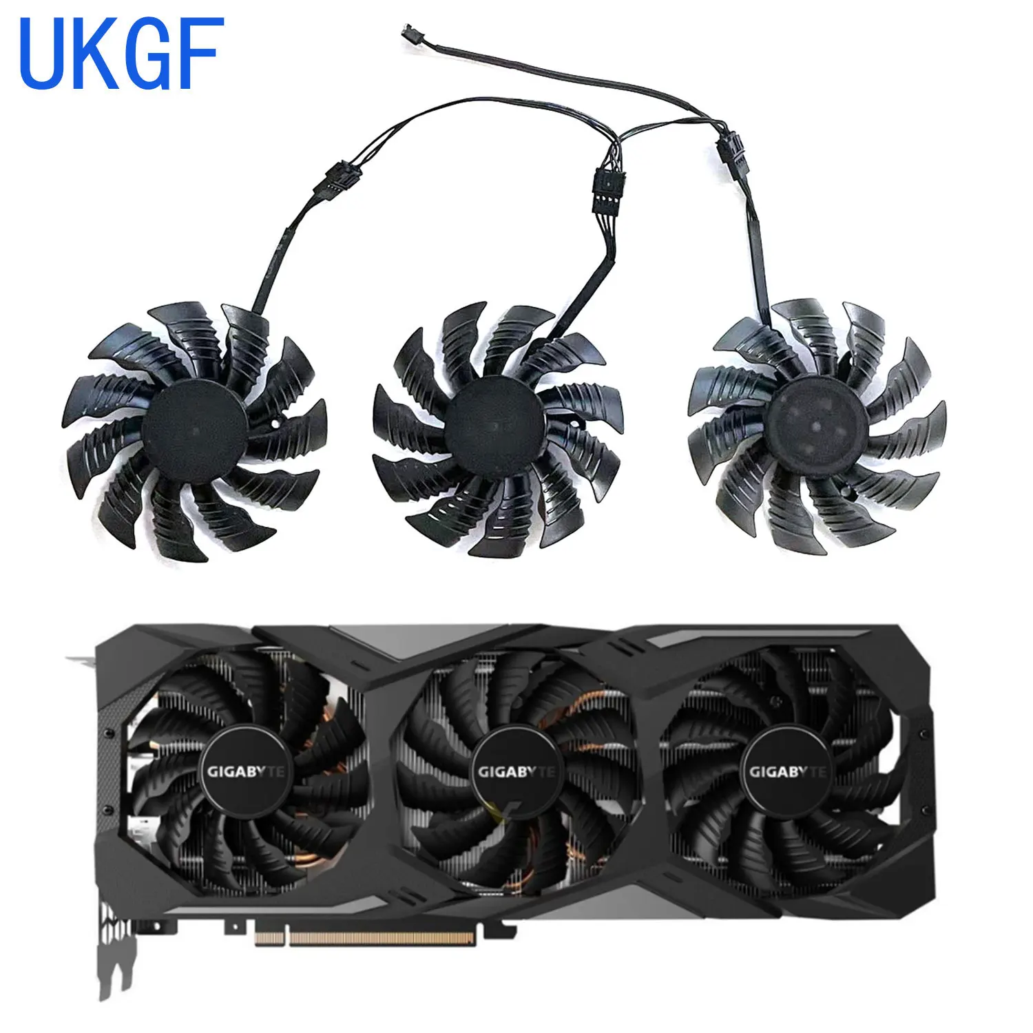 Brand new 82MM 4PIN T128015SU PLA09215S12H original fan suitable for Gigabyte RTX 2070SUPER RTX2080 RTX2080Ti graphics card fan