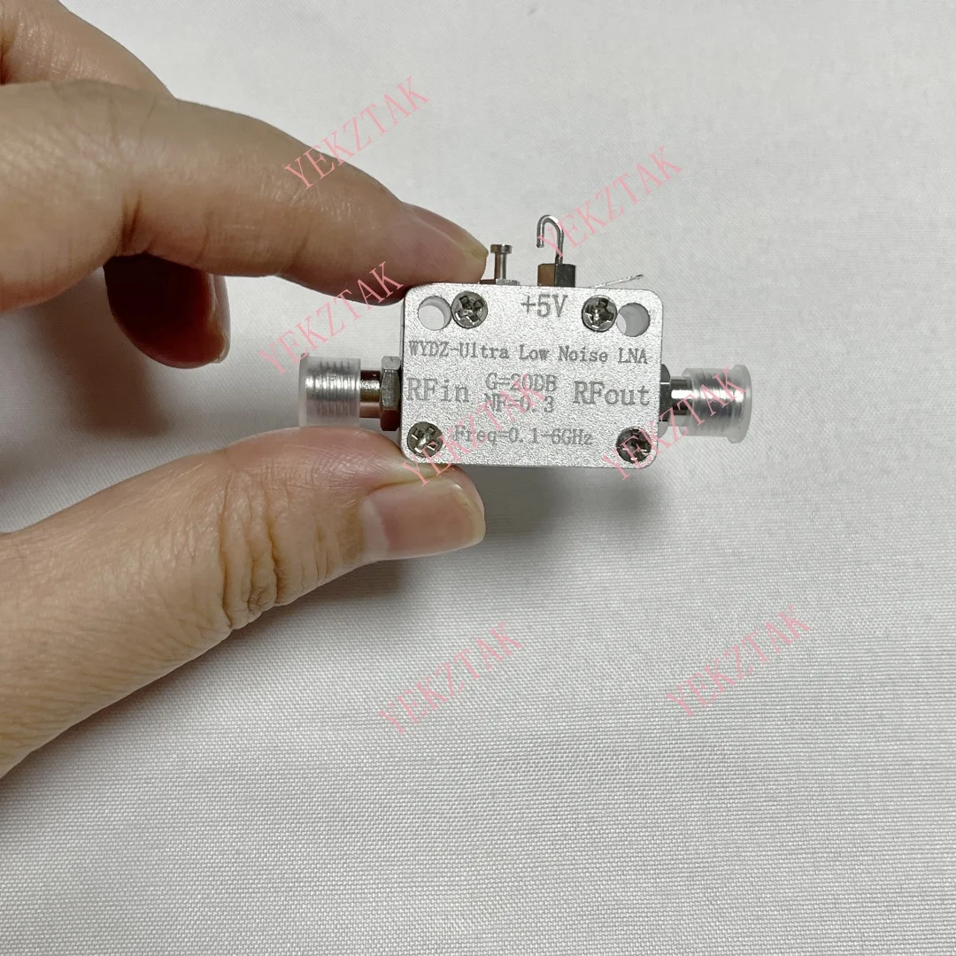 Amplificateur LNA 100M-6GHZ 20DB à très faible bruit NF = 0.3 récepteur de Signal d'entraînement RF amplificateur de puissance RF Radio FM VHF UHF 915MHZ 5.8Ghz