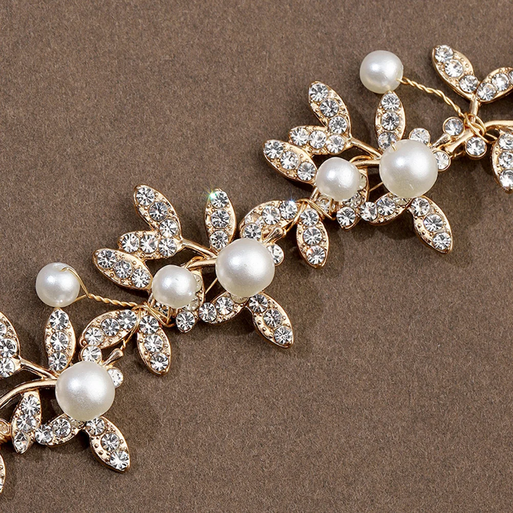 

Изысканный свадебный головной убор с искусственным жемчугом, ободок для невесты, украшение для волос, аксессуар для свадебной вечеринки