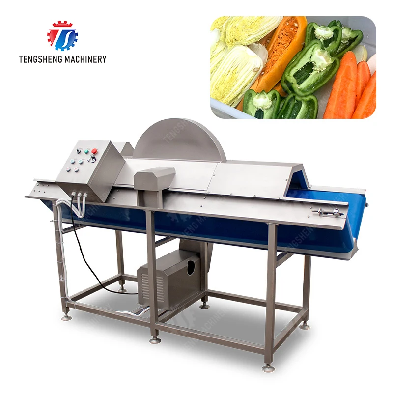 Automatic Stainless Steel Vegetable And Fruit Cutting Halt Machine Kitchen Food Processing Equipment