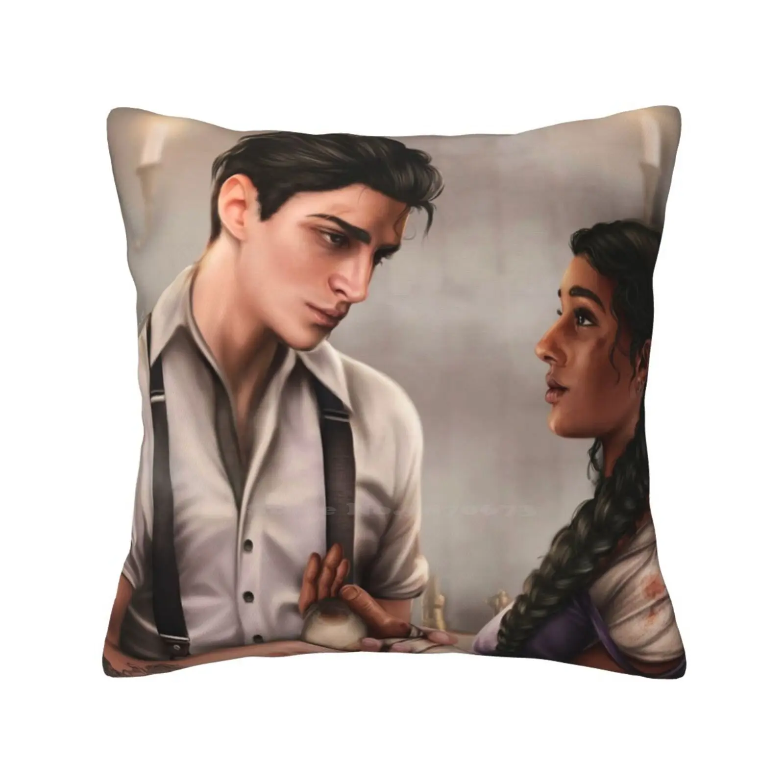 Kanej Fashion Sofa Throw Pillow Cover Pillowcase Kanej Kaz Brekker Inej Ghafa Six Of Crows Crooked Kingdom Leigh Bardugo