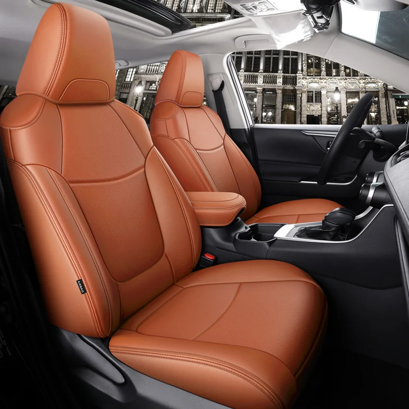 High-end Genuine Leather Car Seat Covers for Toyota RAV4 Levin Avalon IZOA Custom-made with Original Car Texture Full Coverage