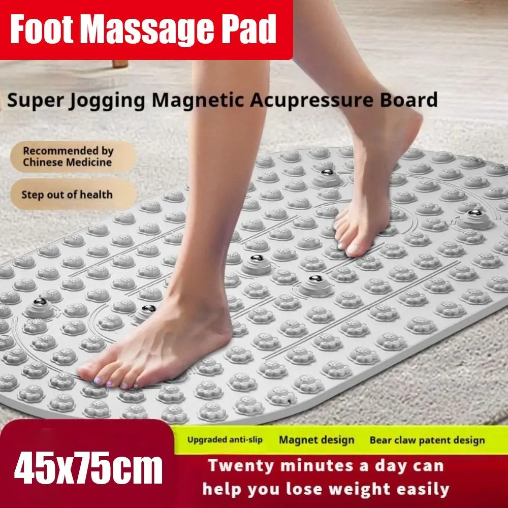 45x75cm Foot Massage Pad Liquid Silicone Anti-Slip Foot Mat Sweat-Proof Heat-Resistant Jogging Mat