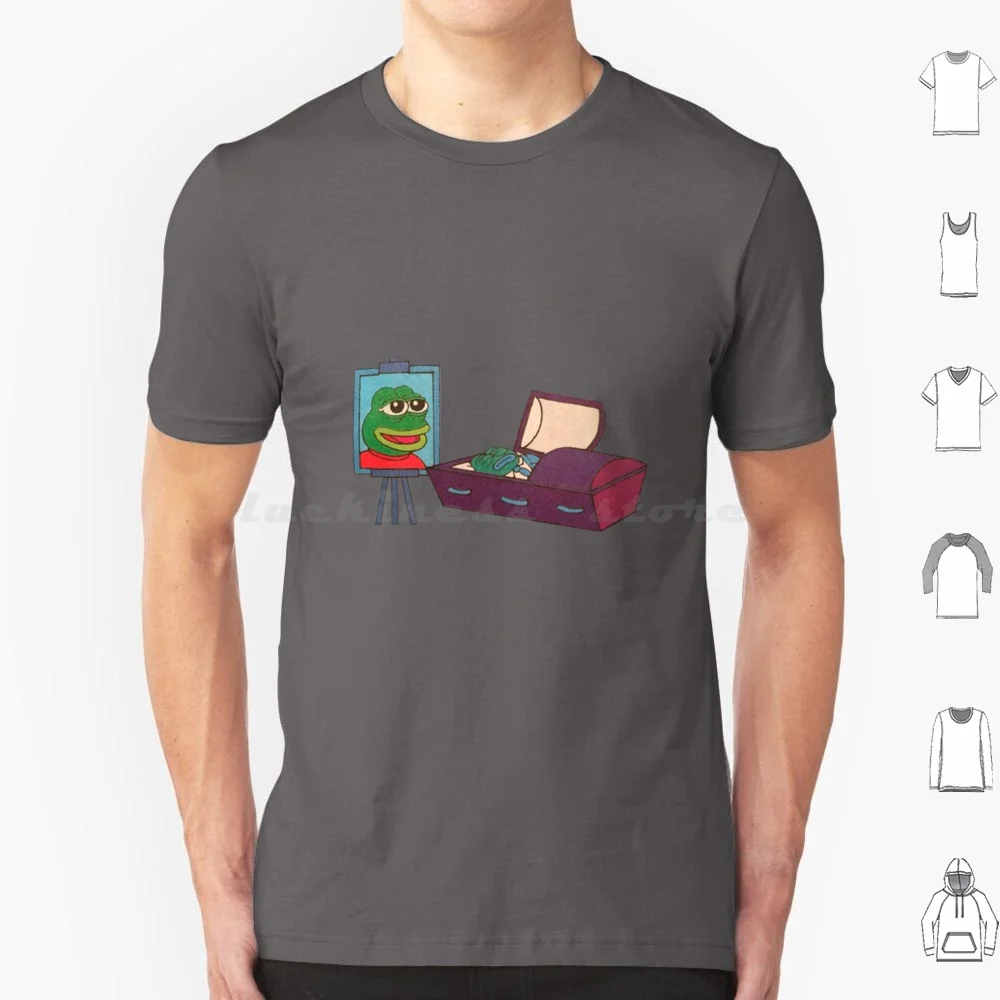 Frog-Death Of A Meme T Shirt Cotton Men Women DIY Print Meme Frog Frog Frog Meme Frog Meme Dank Meme Rare Meme Rare Meme Dies