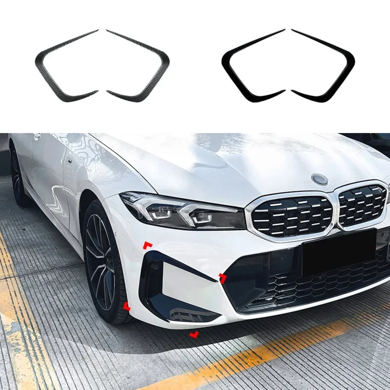 New！ Suitable for BMW 3 Series G20 G21 LCI M Sport 2-piece front bumper side spoiler lip separator body kit accessories