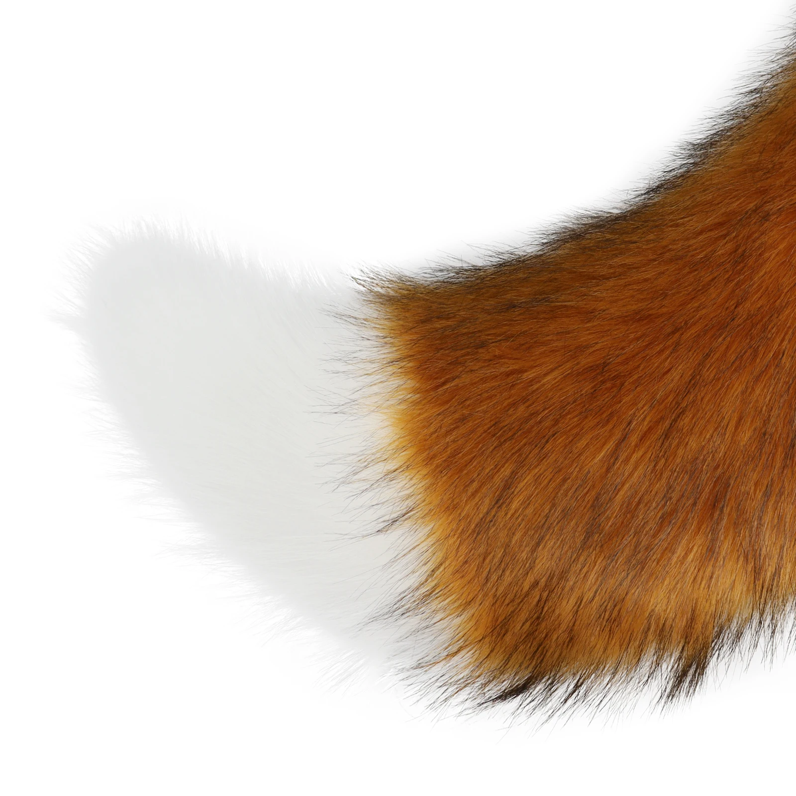Kunstpelz Wolf Fuchsschwanz mit verstellbarem elastischem Gürtel Halloween Cosplay Kostümzubehör – Detail 4