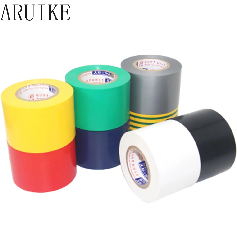 Electrical tape 50mm X18 meter long 18mm insulation  black large volume electrical  Grey/Black/White/Red/Blue/Yellow