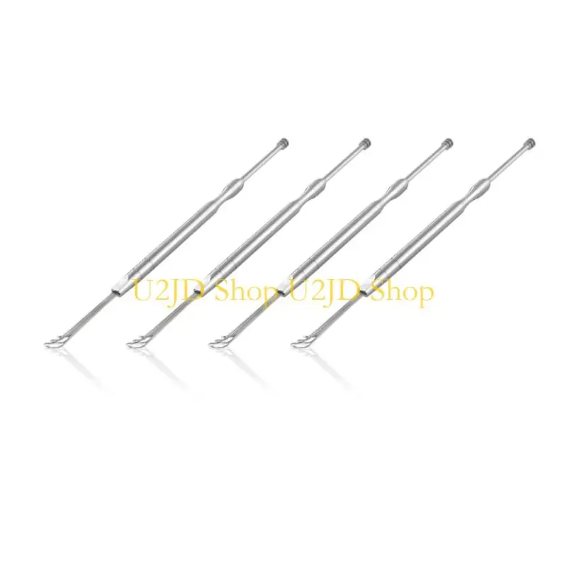 U2JD Stainless Steel Ear Spoon Portable Double Ended Ear Pick Ear Wax Removal Tools