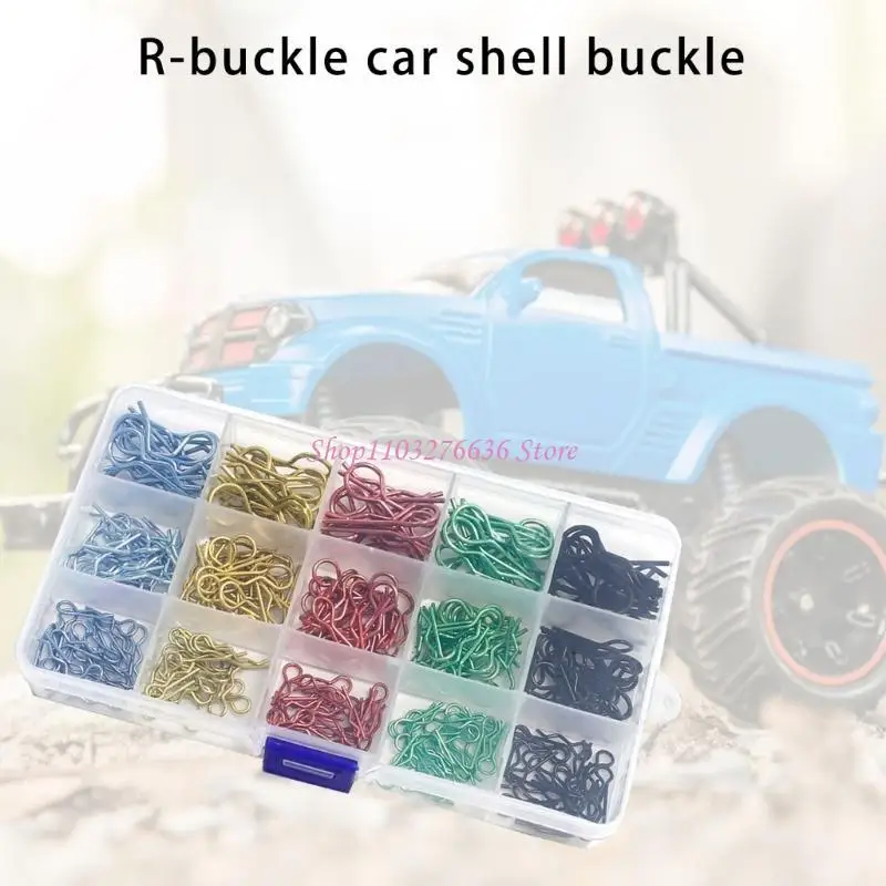 R6FD 260 Pieces Set Remote Control Car Body Securing Clips for Hobbyists and Racers
