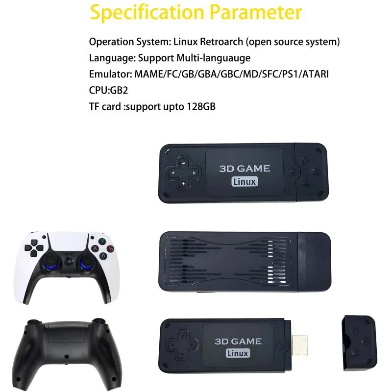 U9 Pro Game Console 4K HD 2.4G Wireless TV Console