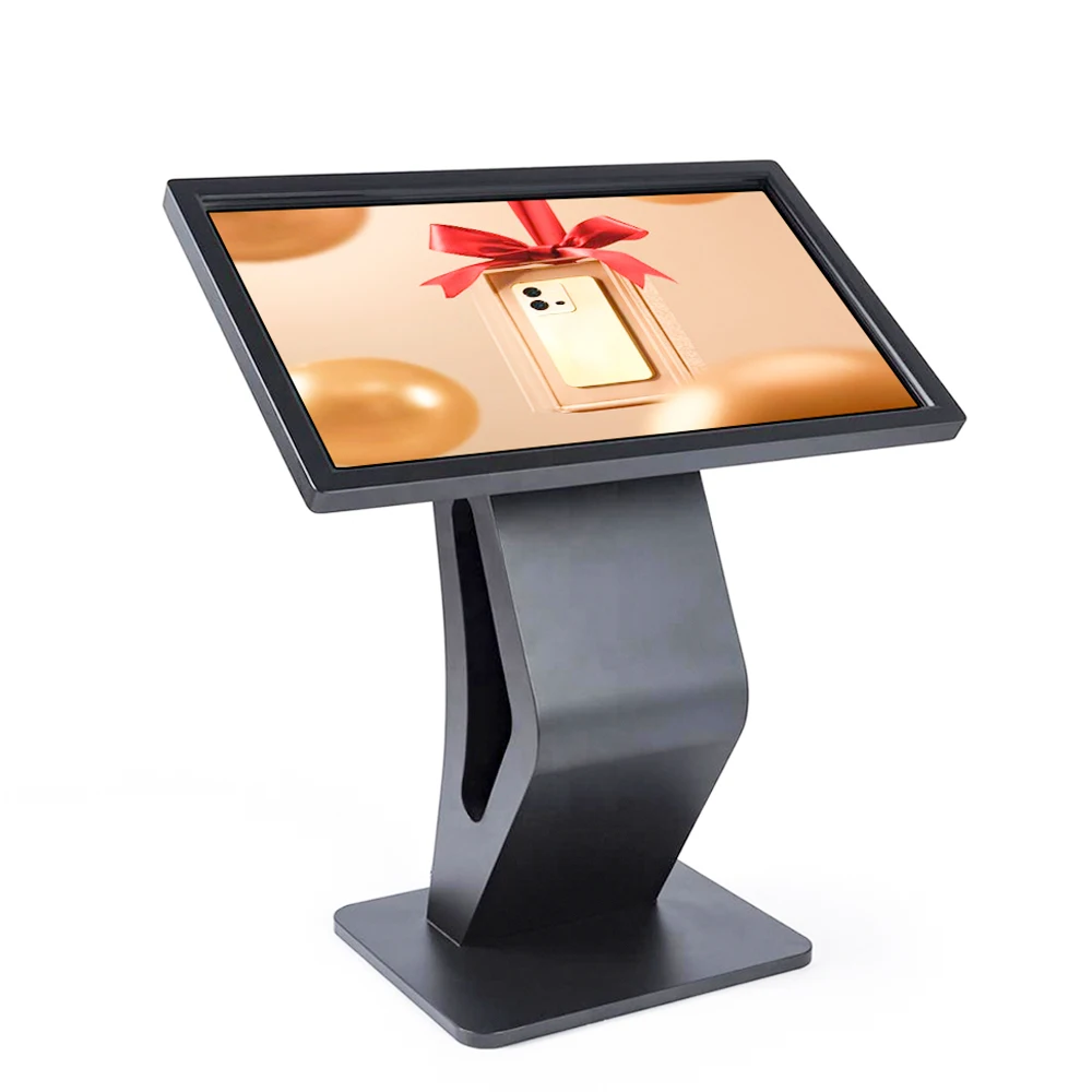 

65-дюймовый внутренний киоск с цифровыми вывесками, интерактивная ЖК-панель, система Android, умный горизонтальный киоск с сенсорным экраном