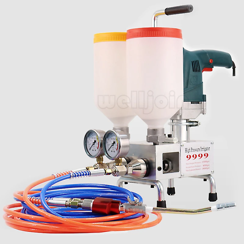 Two-Component Waterproof Wall Repair Polyurethane Grouting Machine 220V/1100W Electric Intelligent Remote Control Grouting Pump