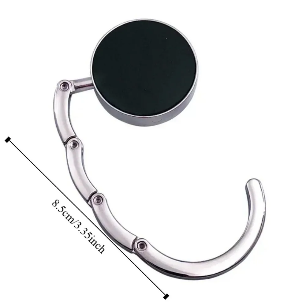 3 szt. Haczyki do przechowywania, haczyki na torebki, skórzane haczyki do zawieszania, metalowe składane uchwyty na torby na stół, praktyczne przenośne haczyki do zawieszania