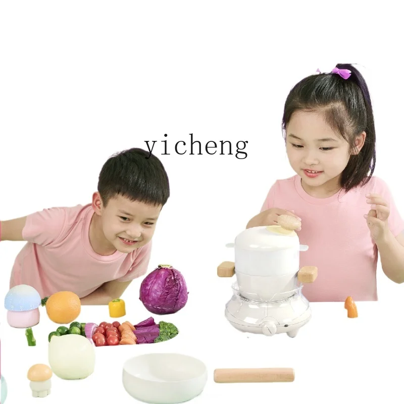 XL Children's Mini Small Kitchen Real Cooking Full Set of Cooking Real Kitchenware Toys