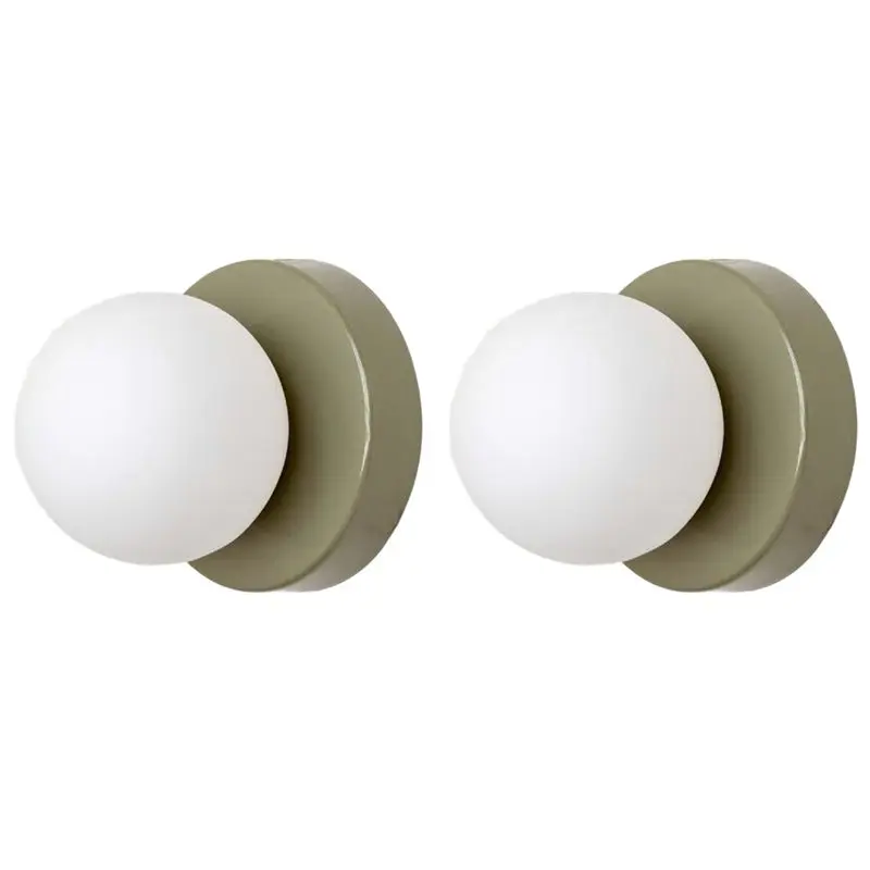 

【РАЖДЕСТВА】2X светодиодный настенный светильник из стекла, минималистичный настенный светильник для спальни, кабинета, прихожей, лестницы, коридора, входной зоны, светильники для освещения E