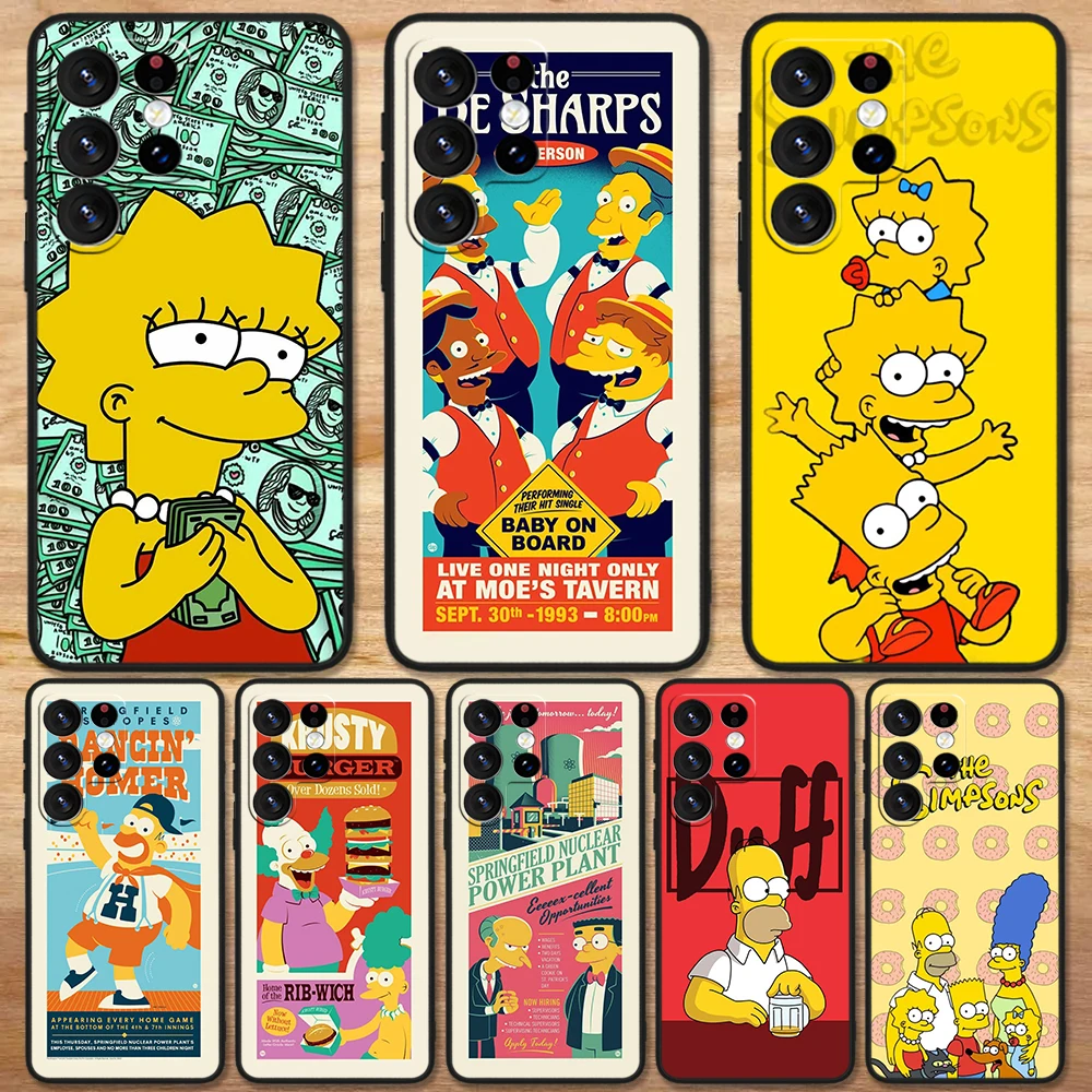 Милый чехол из ТПУ для Samsung Galaxy S24 S23 S22 S21 S20 FE S10e S10 FE Ultra Plus