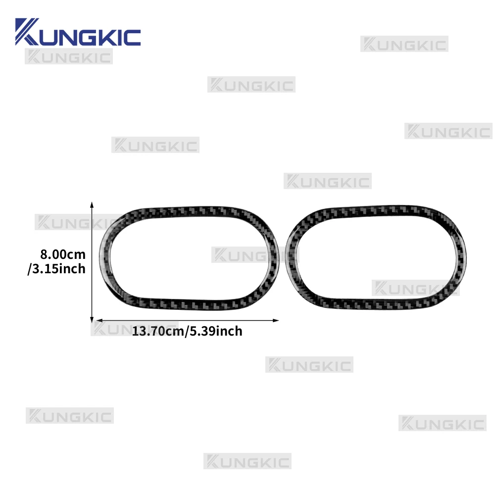 Real Soft Carbon Fiber For Mercedes Benz Smart 453 Fortwo Forfour 2016 2017 2018 2019 2020-2024 Car Door Handle Frame Stickers view 5