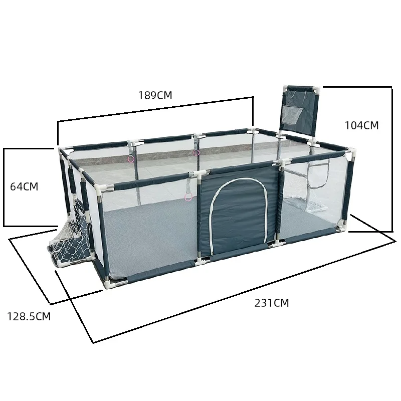 IMBABY Детская мебель Манеж для детей Большой сухой бассейн Детский манеж Безопасные внутренние барьеры Домашняя игровая площадка Парк для детей 0-6 лет