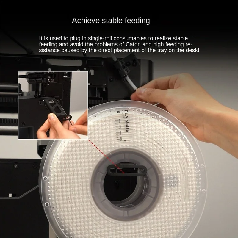 For X1 P1 Series Material Tray Bracket Full Metal Spool Holder for X1C P1S 3D Printer Parts [No.3 Elnic]