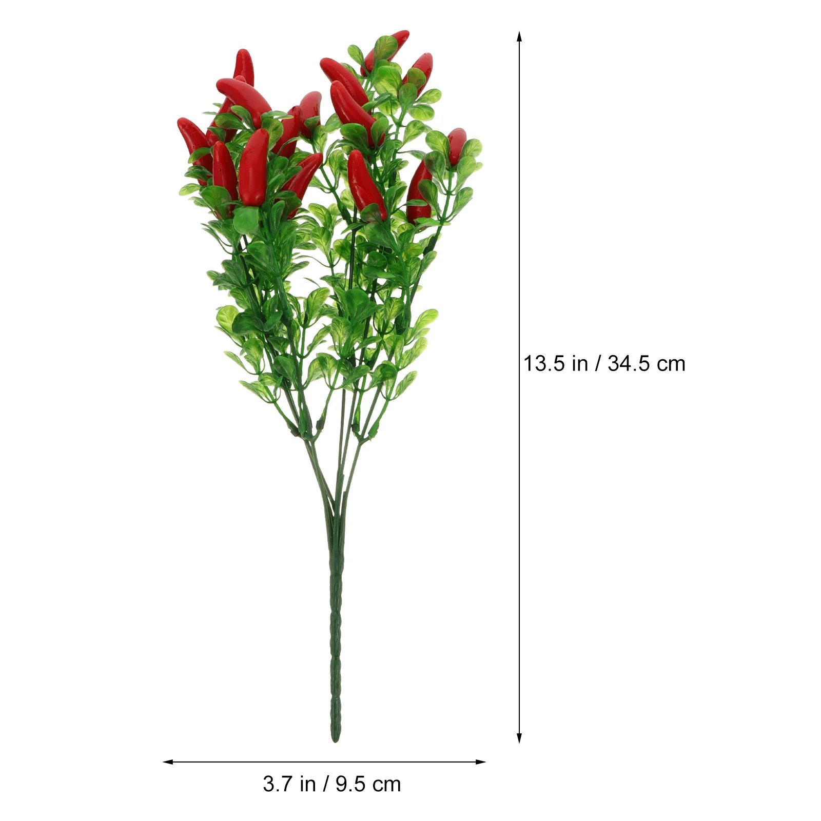4 個のシミュレーションチリブーケ装飾人工プラスチックピーマン植物家庭用ホリデーパーティーの装飾フェイクプラントブーケ