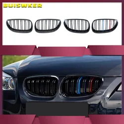 Car Front Kidney Grill Gloss Black M Color For BMW 5 Series E60 E61 2003 - 2010 M5 520i 523i 525i 528i 530i 535i 540i 520d 530dd