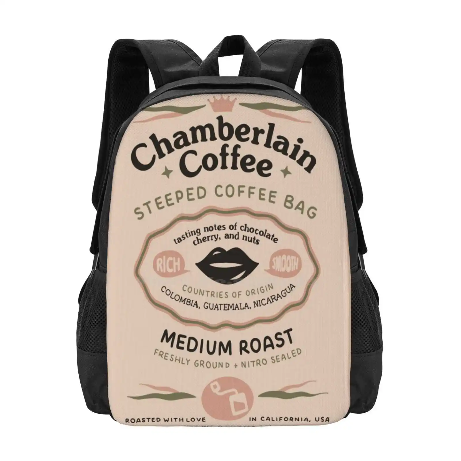 Chamberlain Coffee Hot Sale Schoolbag Backpack Fashion Bags Emma Chamberlain Iced Coffee James Charles Aesthetic Latte Popular