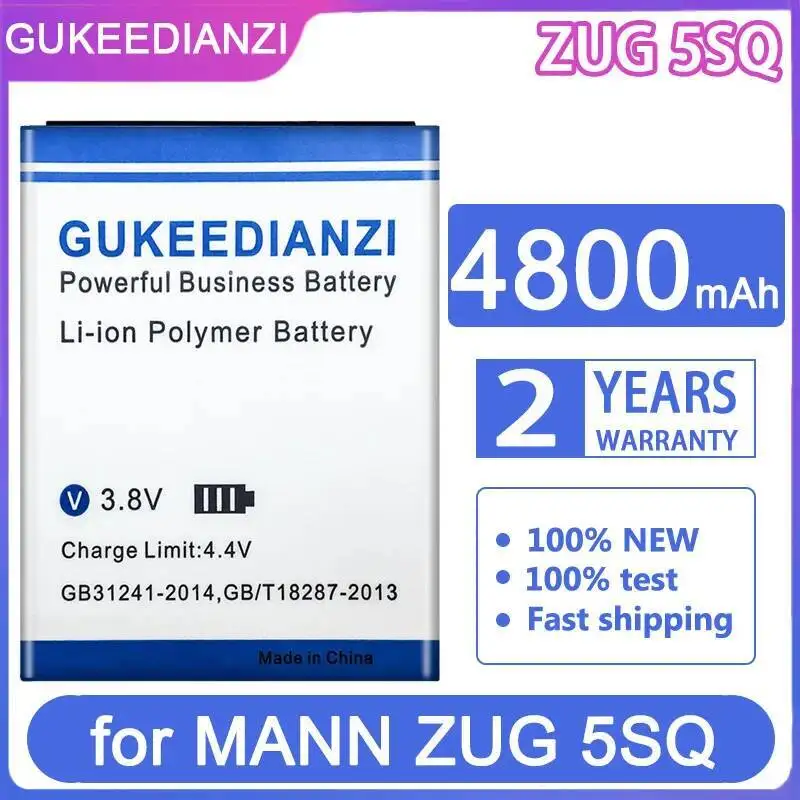 

Safe Mobile Phone Battery For Mann Zug 5SQ 4800Mah High-Capacity