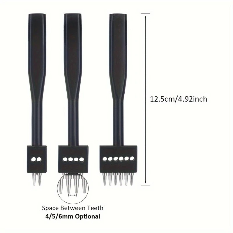 1 Stück Lederlochstanzer für Gürtel, Bänder, Leinwand, Papier, Kunststoffe, rund, hohl, 4mm, 5mm, 6mm