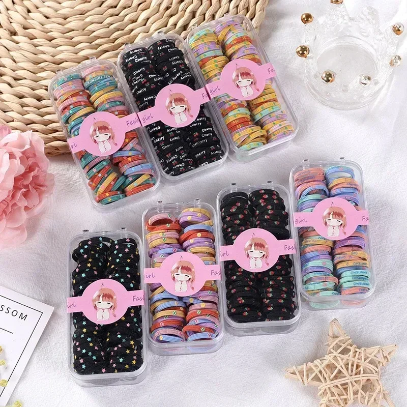 Hair Accessories Girls Band Ties Scrunchies Elastique Cheveux Fille Colets Para Cabello Bows Cintillos Trabas Pelo Mujer Kids