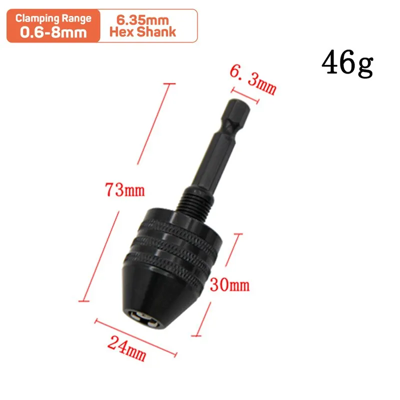 Quick Change Hexagonal Shank Drill Chuck Three Jaw Self Centering Chuck Drill Electric Mill Clamping Tool