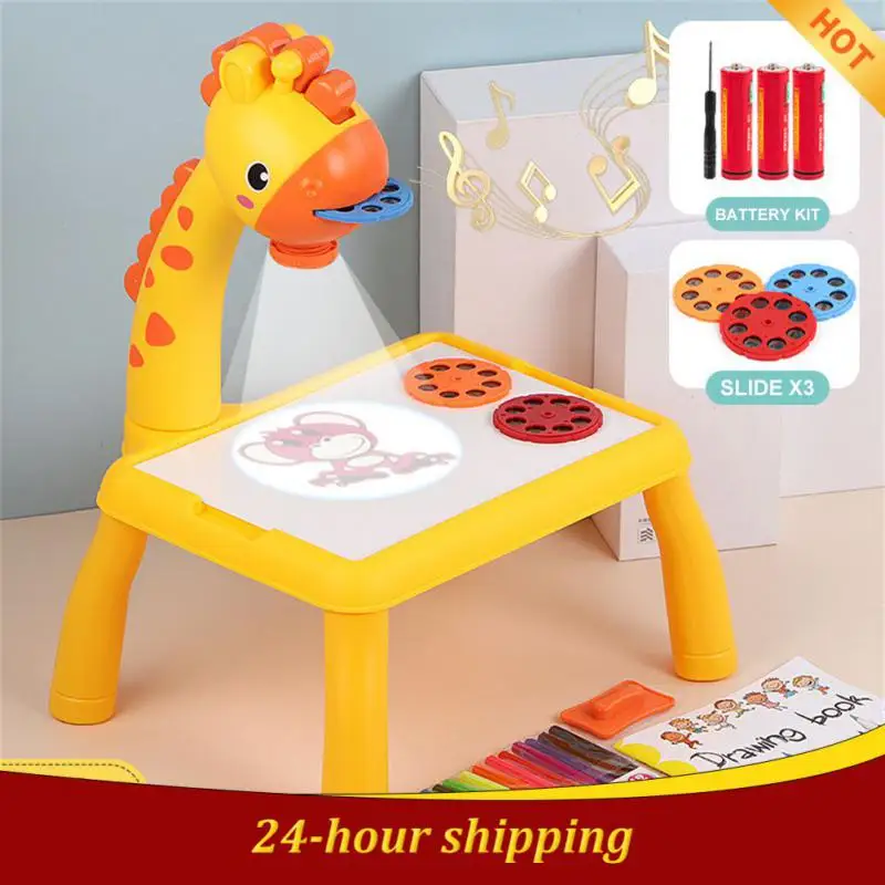 

Children Mini Led Projector Art Drawing Table Light Toy for Kids Painting Board Learn to Draw Tools Educational Art Craft Toys