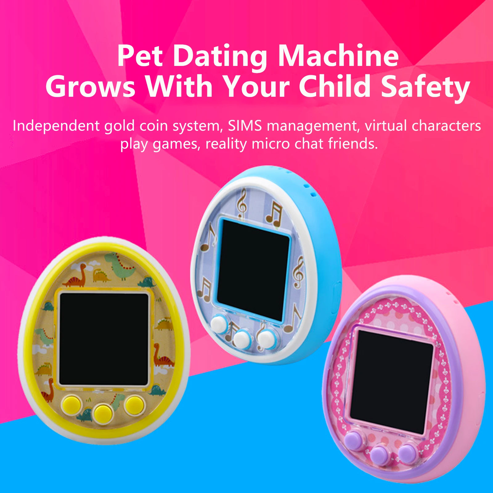 Tamagotchis Funny Kids Electronic Pets Toys Nostalgic Pet In One Virtual Cyber Pet Interactive Toy Digital Screen DH E-pet 300MA