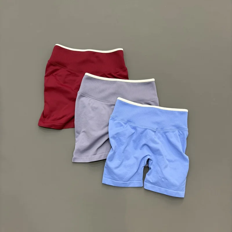 HISTELLO Ignite Sculpt Scrunch Shorts Nahtlose, tief sitzende, formgebende, bauchkontrollierende Yoga- und Fitness-Shorts mit Naked-Feel-Effekt – Detail 6