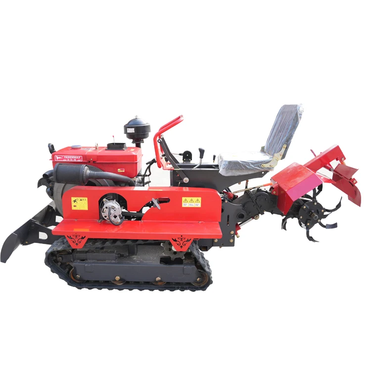 Agricultural Small Dual-Purpose Rotary Tiller  Crawler Micro-Tiller for Farm Cultivator