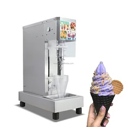 Stainless Steel Cup Yogurt Real Ice Cream Blender Mixer Frozen Fruit Swirl Drill Gelato Machine