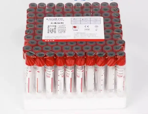 Imagem -03 - Tubo de Coleta de Sangue Médico sem Centrífuga Adicional Tubo de Vidro por Uma Vez 5ml 10ml 100 Pcs