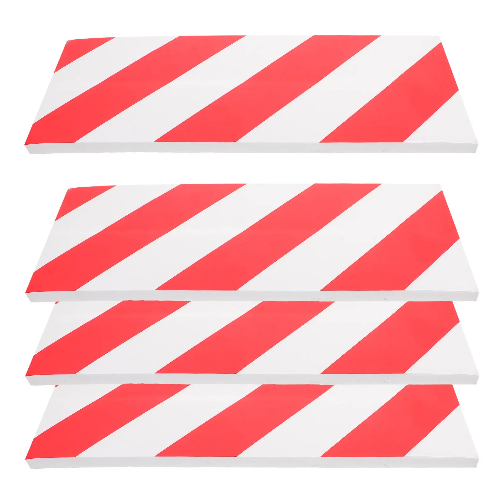 4Pcs Car Foam Corner Guards Garage Wall Protector Bright Color Reflective Strips Garage Pole Padding Bumper Guard Scratch