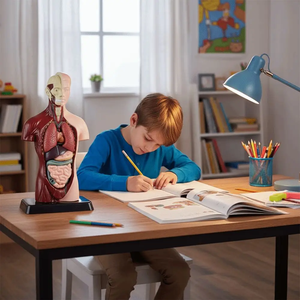 Пластиковая анатомическая модель туловища человека, манекен «сделай сам», Монтессори, человеческое тело, образовательный реквизит, строительство, 3D модель детского скелета