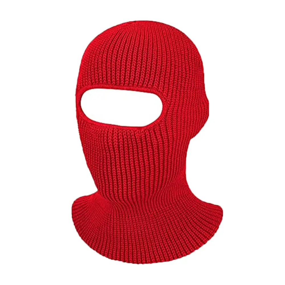 

Male Ear Protection Mask 1-Hole Skullies Bonnet Hat Collar Hat Knitted Hats Full Face Cover Men Beanies Hat Women Winter Cap