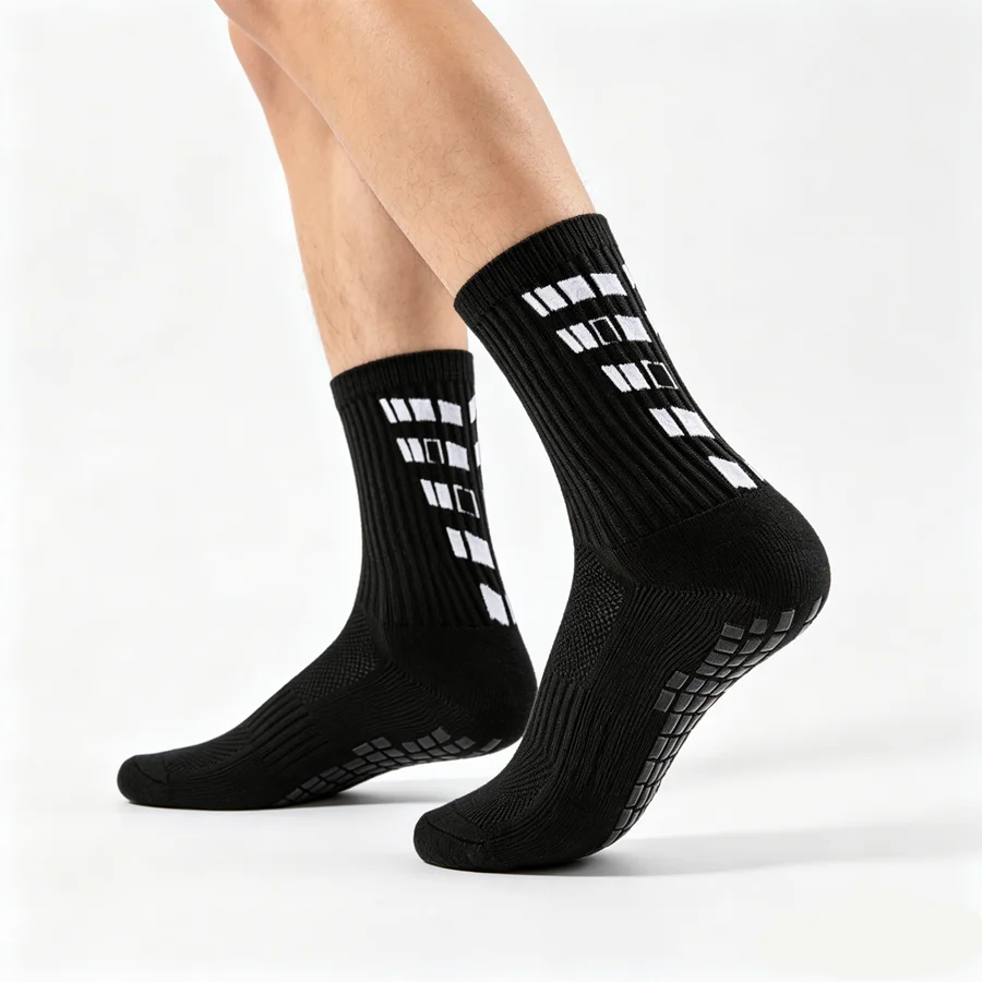 3/6/9pairs men women non slip grip cycling hiking non slip grip socks towel bottom breathable shockproof athletic exercise view 5