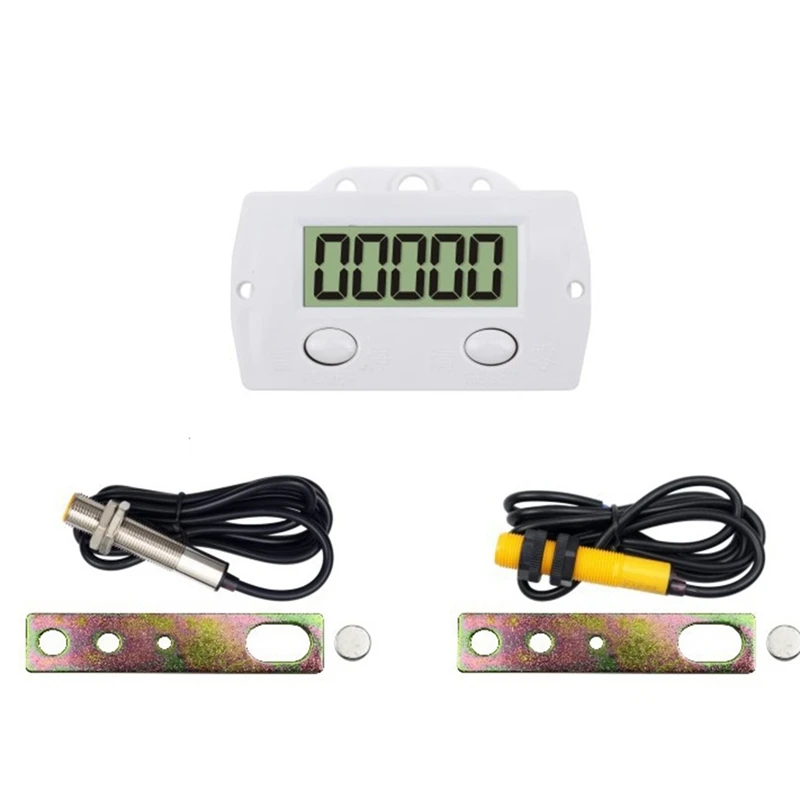 1 Set Digital Display Counter Magnetic Induction Counter Switch Punch Counter Induction Meter B