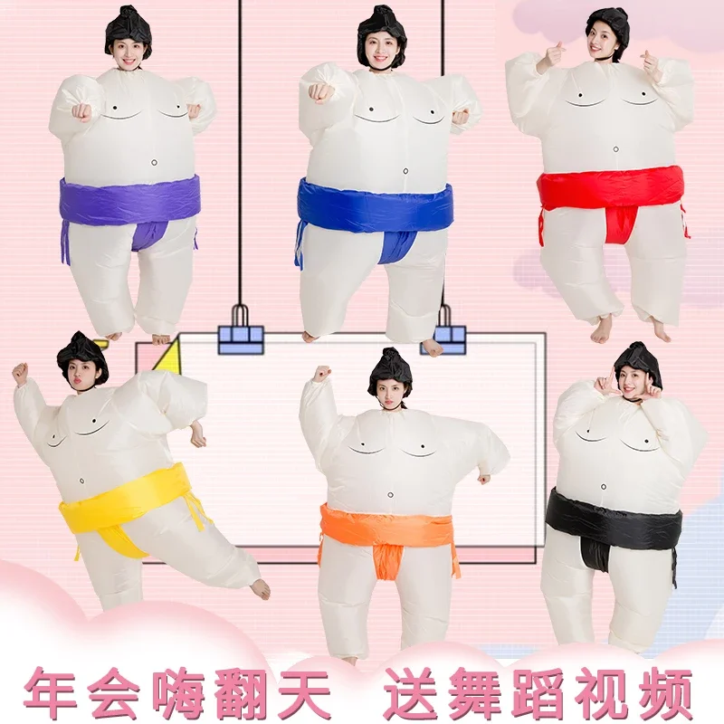 Sumo inflatable clothes adult annual meeting program creative performance props doll funny fat inflatable doll costume