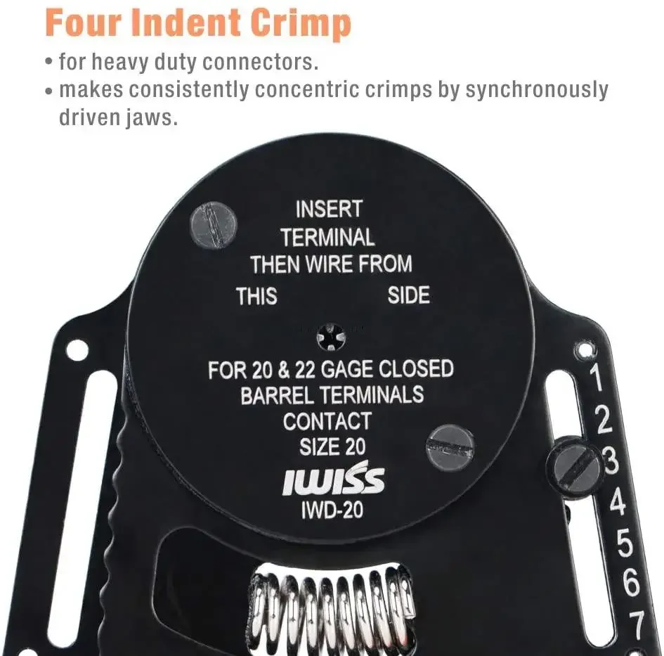 

IWISS KIT-DC01/DC02 Automotive Rapair Mult Tool Kit Crimping Tools Set Removal Tools for Deutsch TerminalsWeather Pack Terminals