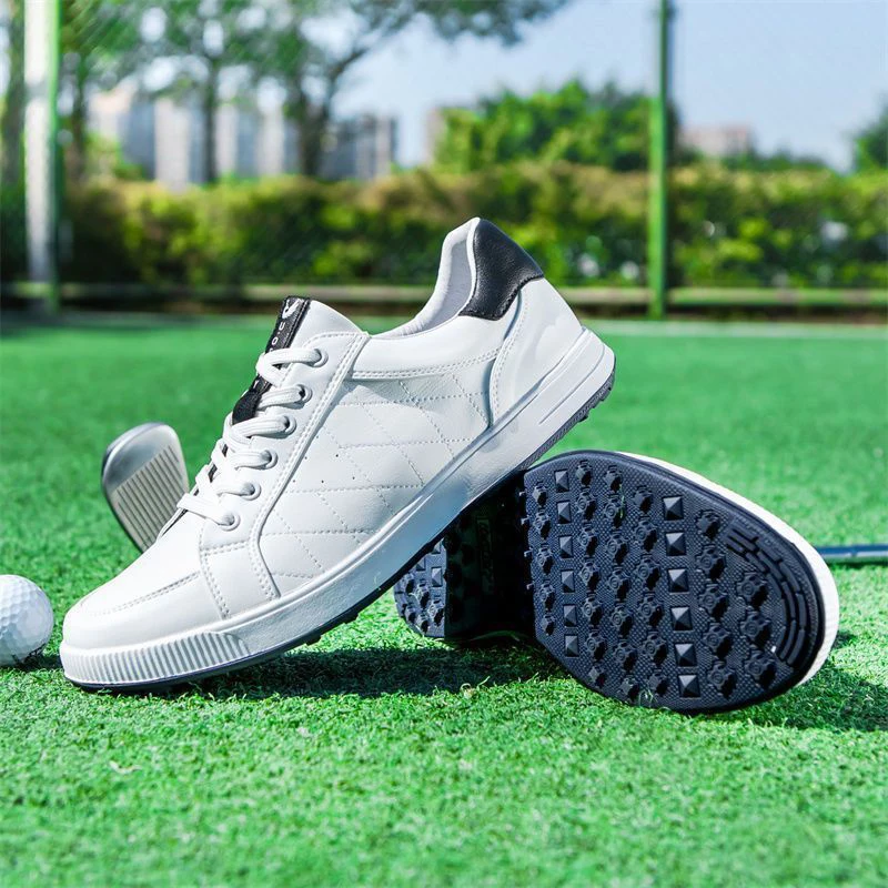 Men\'s Golf Shoes Genuine Leather Waterproof and Anti slip Sports Shoes Men\'s Golf Training Shoes