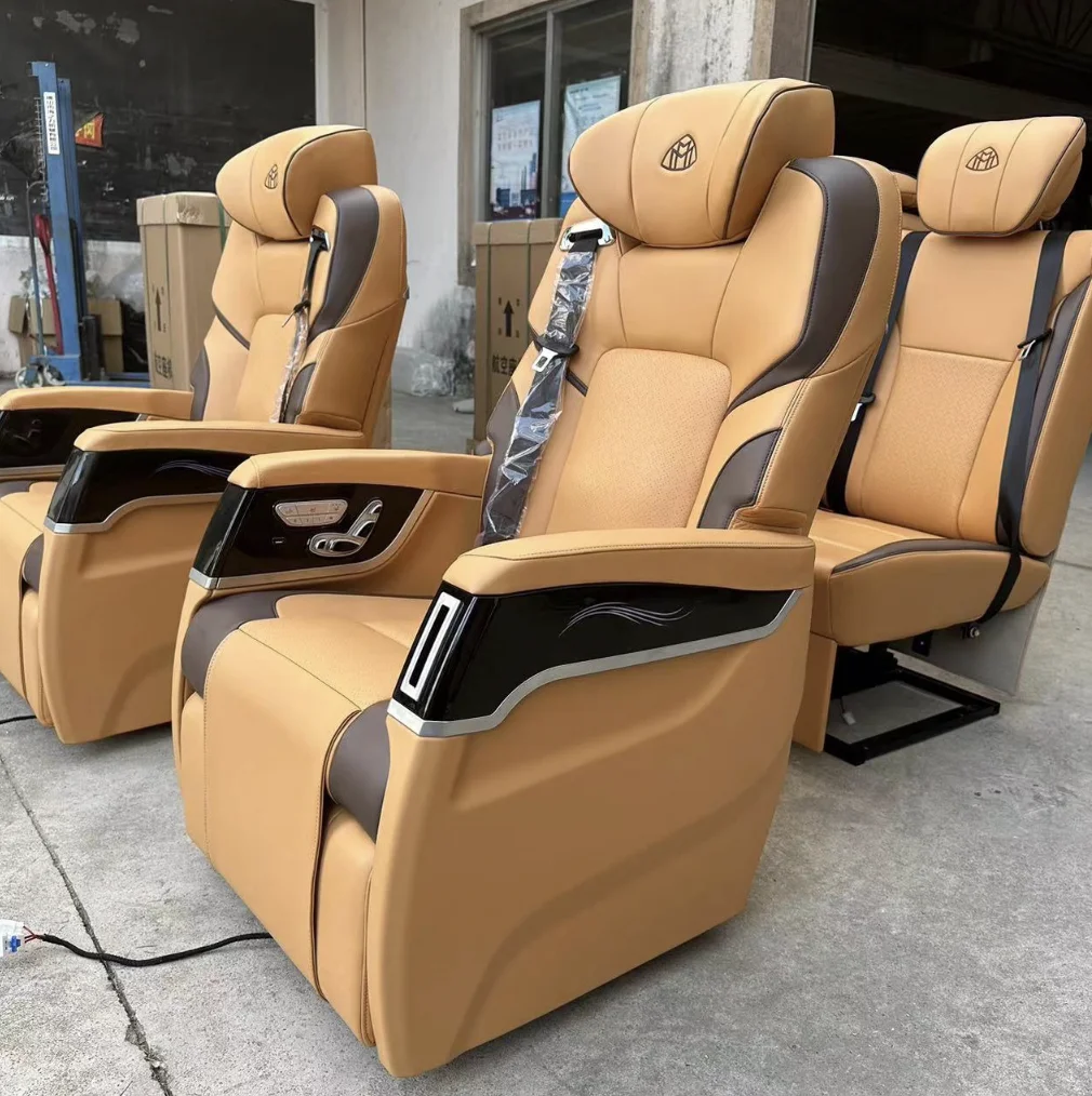 Interior Modified electric vip luxury car seat with massage ventilated for maybach toyota hiace van