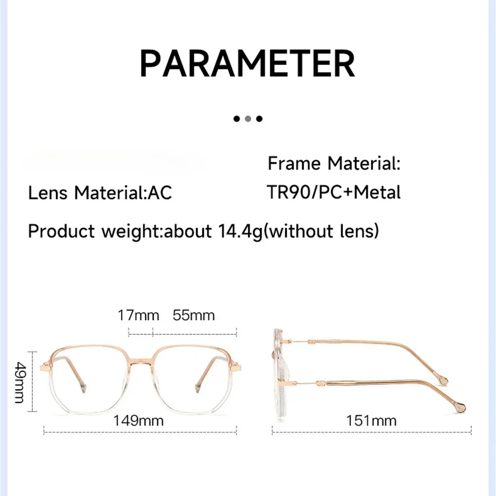 女性用スクエアメタルグリッターフレーム老眼鏡,光学式眼鏡,青色光,老眼,ファッショナブル