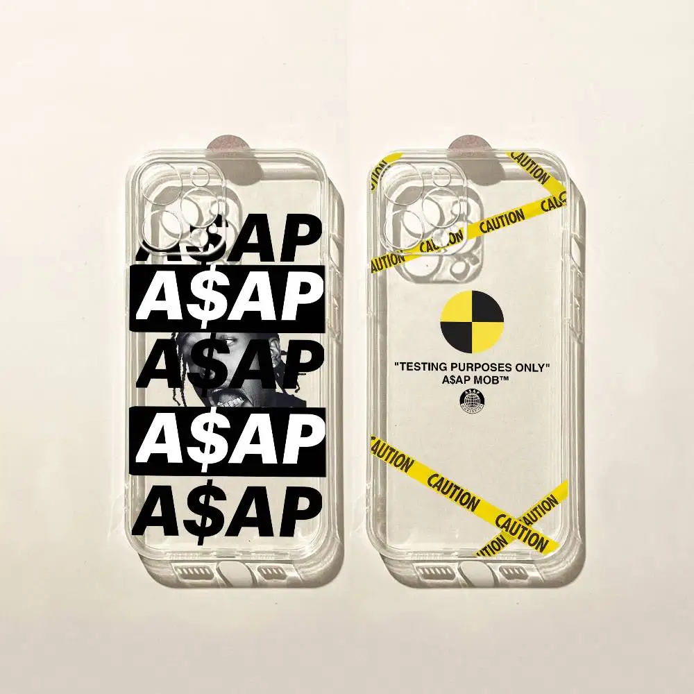 Rapper A-Asap R-Rocky Phone Case For iPhone 17 16e 16 15 14 13 12 11 Mini Air Pro Max X XR XSMax 7 8 Plus Transparent Soft