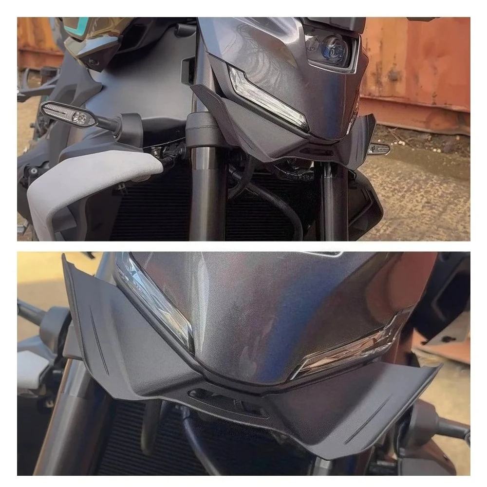 دراجة نارية الرياضة downforce عارية المفسدين الأمامي لياماها MT-09 MT09 MT 09 SP 2024 2025 Gen 4 الهوائية الجناح منحرف