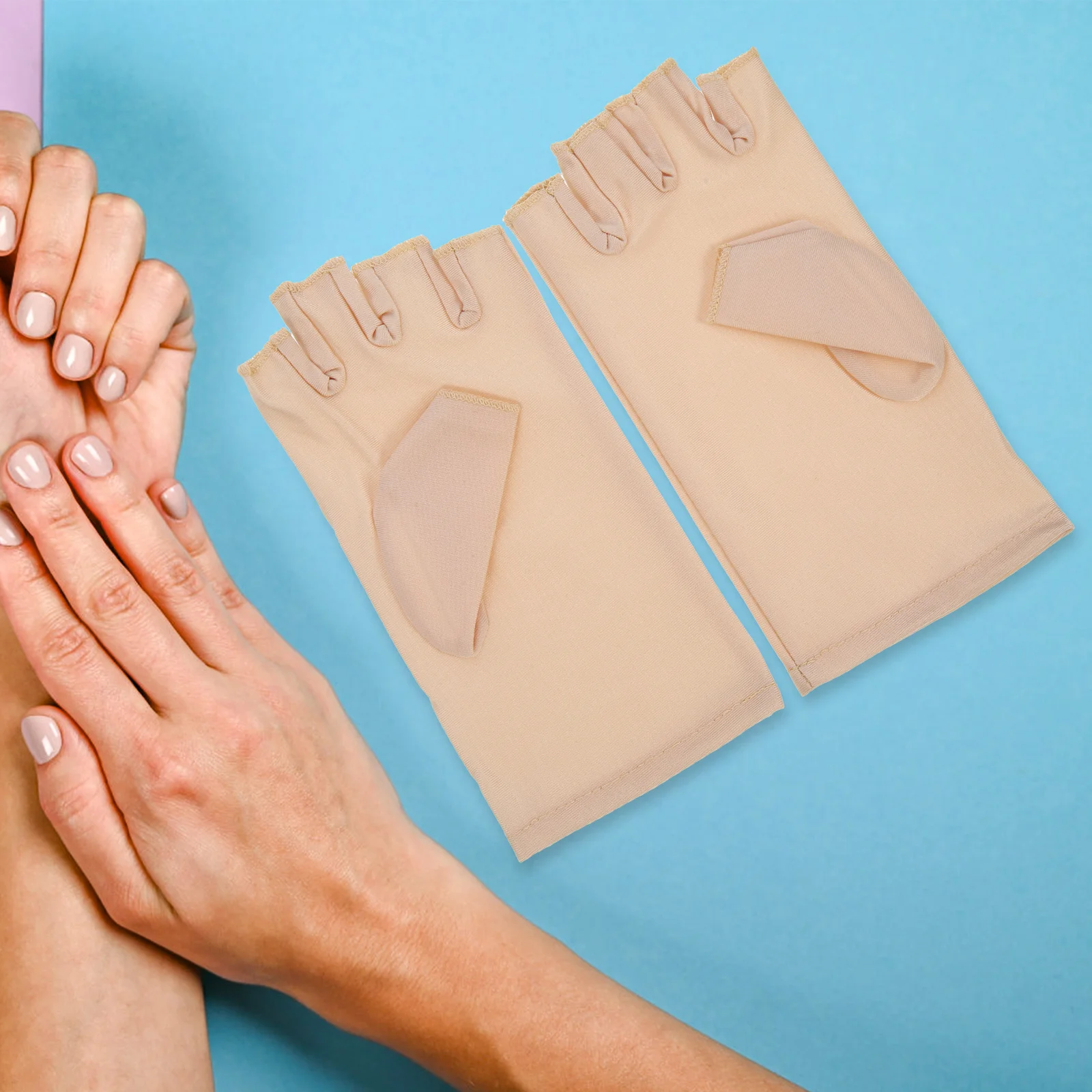 Gants de manucure de Protection UV, lampe LED professionnelle, outils pour ongles en Gel sans doigts, gants UV pour manucure en Gel