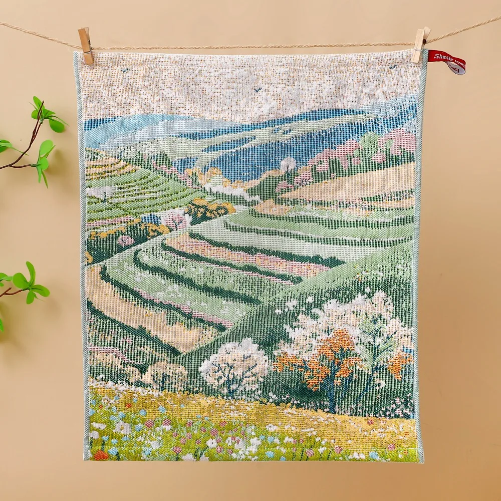 New 34x40cm Pure Cotton Face Towels Soft Absorbent Large Hand Towel 4 Layer Cotton Gauze Decorative Kitchen Towel for Children